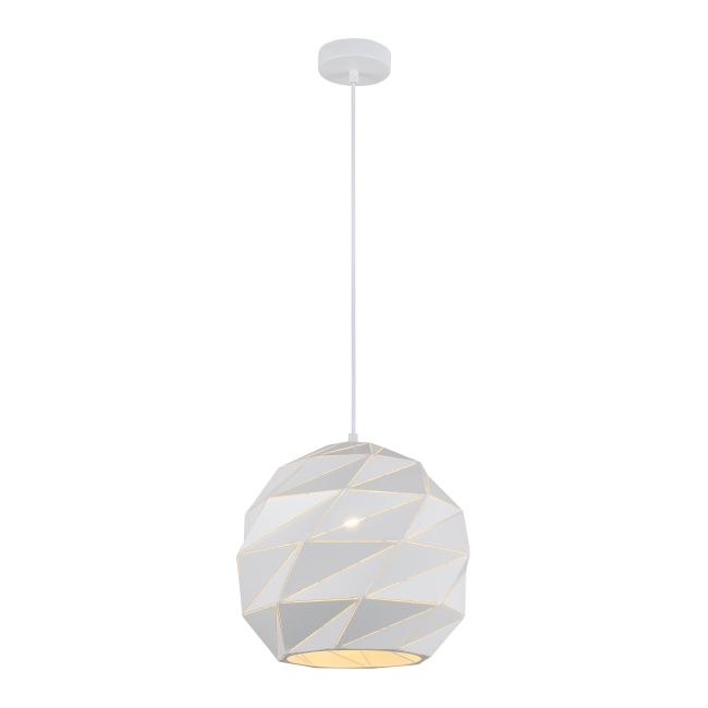 Lampa wisząca Palermo 1 x 40 W E27 rozmiar L biała