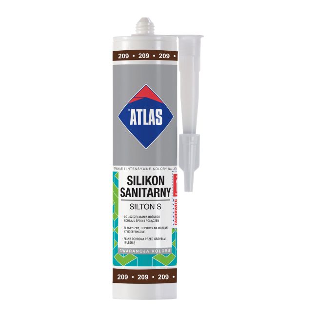 Silikon Atlas 209 kasztanowy 280 ml