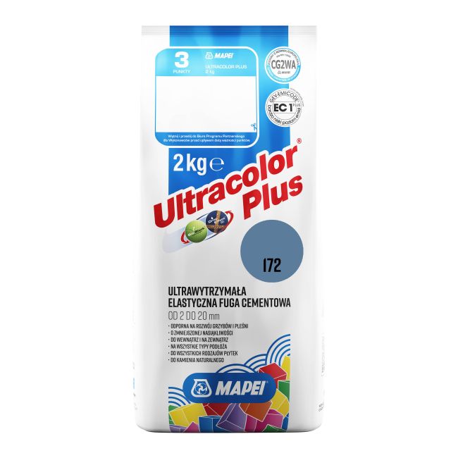 Fuga elastyczna Mapei Ultracolor Plus 172 niebieska 2 kg