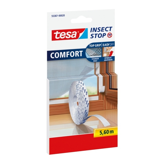 Rzep samoprzylepny do moskitier Tesa Comfort 10 mm x 5,6 m