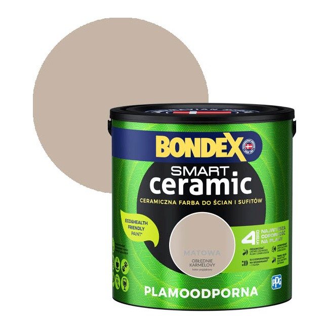 Farba hybrydowa Bondex Smart Ceramic obłędnie karmelowy 2,5 l