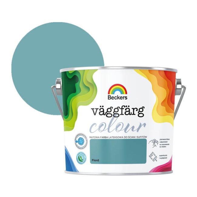 Farba lateksowa Beckers Vaggfarg Colour fiord 2,5 l