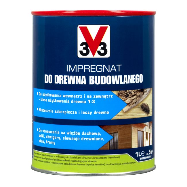 Impregnat do drewna budowlanego V33 1 l