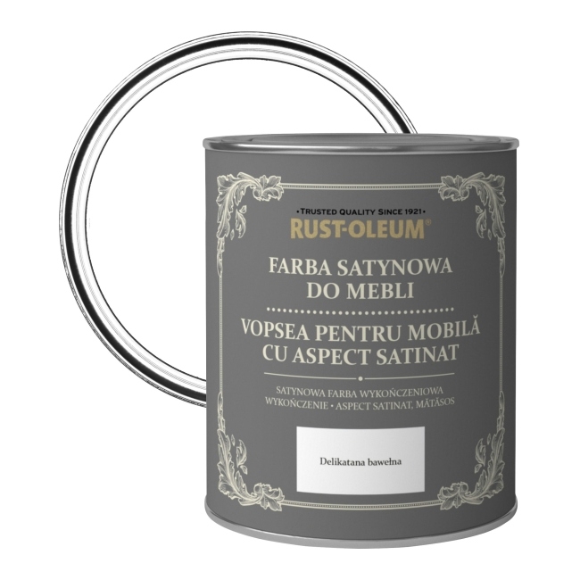 Farba do mebli Rust-Oleum bawełna satyna 0,125 l