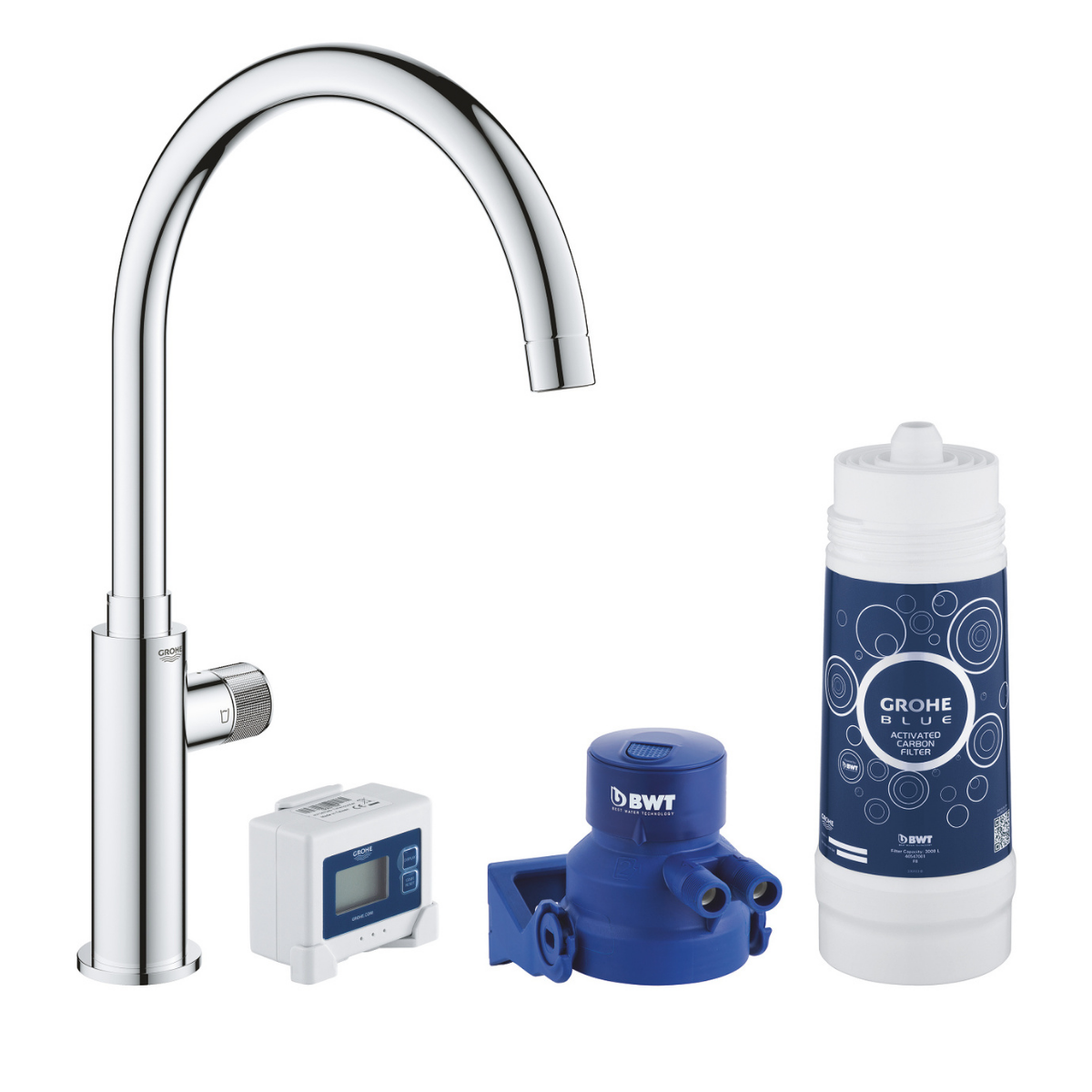 Grohe Blue Pure Mono (30387000) bateria z filtrem wody. Kran wody Grohe mono z systemem filtracji.