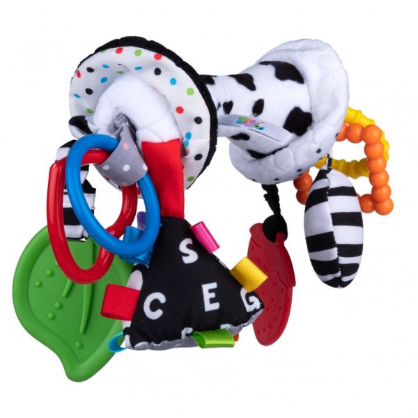 Balibazoo Senosryczna zawieszka gryzak grzechotka Twister Toy