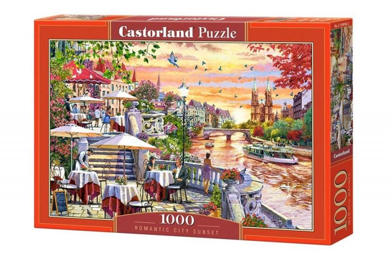 Puzzle 1000 el. Romantic City Sunset