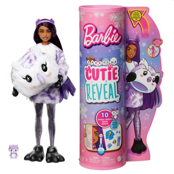 Lalka Barbie Cutie Reveal - Lalka Sówka Zimowa Kraina HJL62