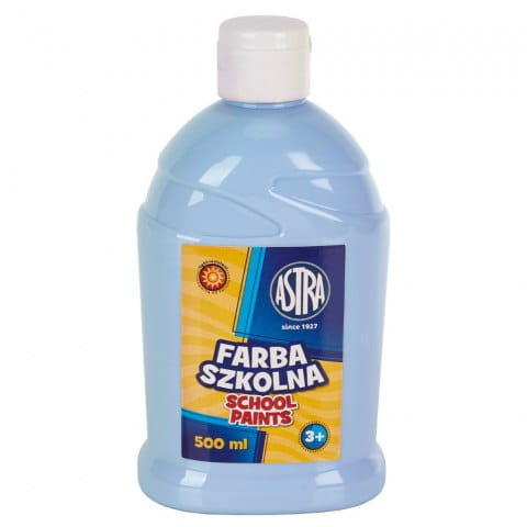 Farba Szkolna Plakatowa 500ml Błękitna Astra