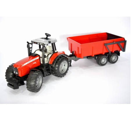 Bruder Ciągnik Massey Ferguson 7480 z przyczepą U02045