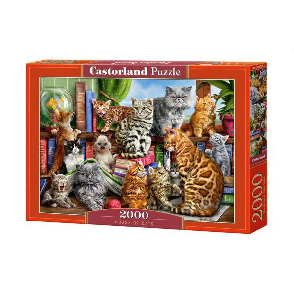 Castorland Puzzle 2000 el. C-200726 HOUSE OF CAT