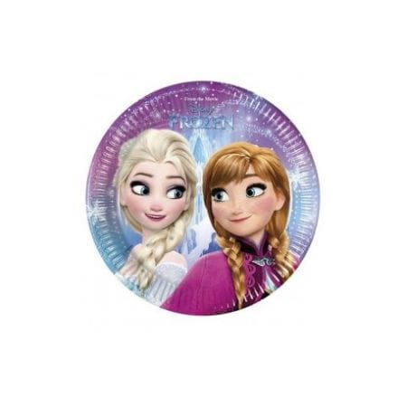 TALERZYKI PAPIEROWE FROZEN 20CM 8SZTUK