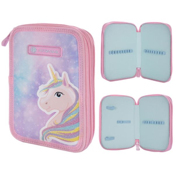 Piórnik 2 komorowy bez wyposażenia ASTRABAG FAIRY UNICORN