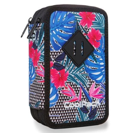 Coolpack Piórnik potrójny Jumper 3 z wyposażeniem- ALOHA BLUE