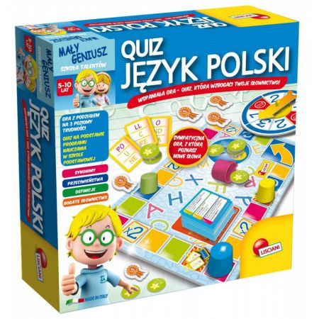 Quiz Język Polski Mały Geniusz, Lisciani