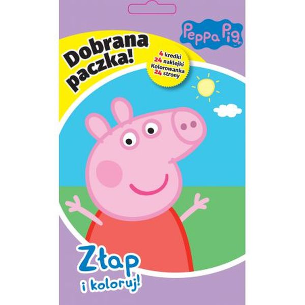 PEPPA ZŁAP I KOLORUJ