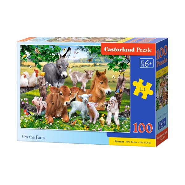 Castorland Puzzle 100 el. B-111138 ON THE FARM