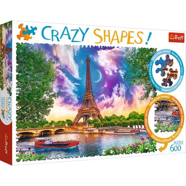 Trefl Puzzle 600el. "Crazy Shapes" Niebo nad Paryżem