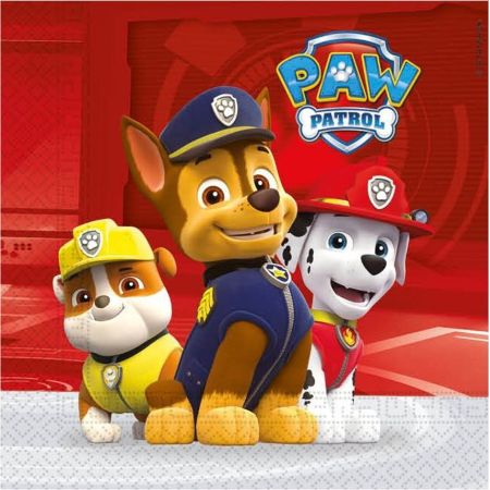 Serwetki papierowe "Paw Patrol - Ready For Action", rozm. 33 x 33 cm,