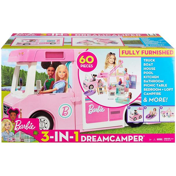 Lalka Barbie Kamper 3w1