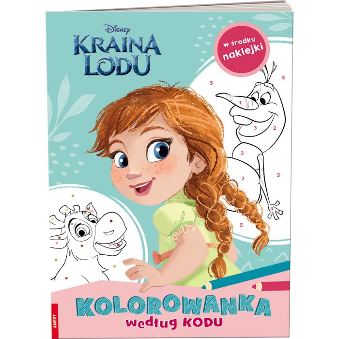 Kraina Lodu. Kolorowanka według kodu