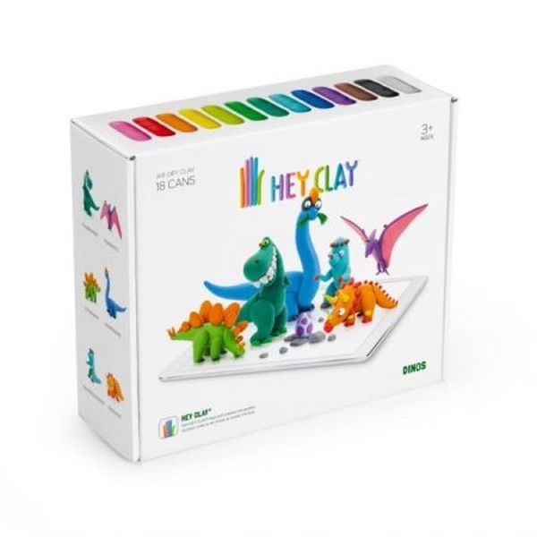 Hey Clay Masa plastyczna-Dinozaury Tm Toys