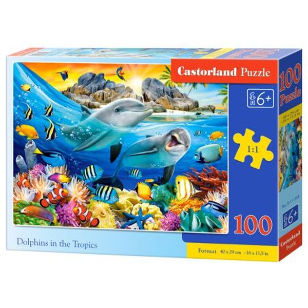 Puzzle 100 el. DOLPHINS IN THE TROPIC