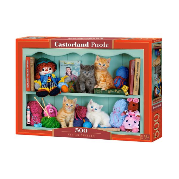 PUZZLE 500 EL B-53377 KITTEN SHELVE