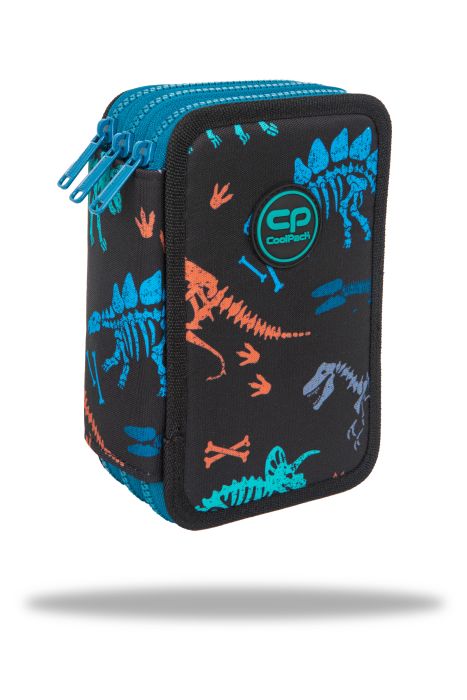 Coolpack Piórnik potrójny Jumper 3 z wyposażeniem Fossil