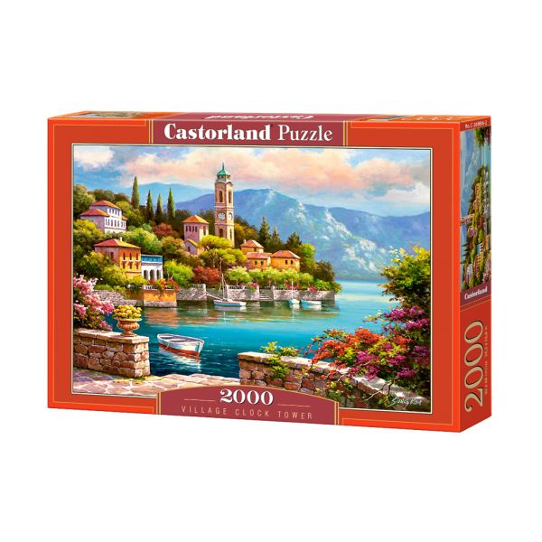 Castorland Puzzle 2000 el. C-2000692-2 VILLAGE CLOCK