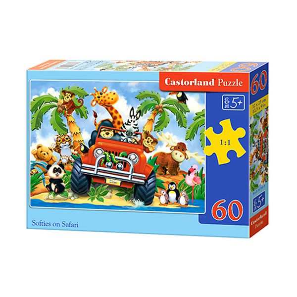 Castorland Puzzle 60 el. B-06793-1 Softies on Safari