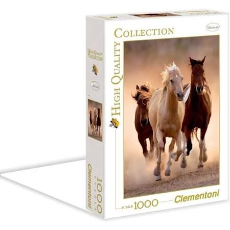 Puzzle 1000 el. RUNNING HORSES HQ Clementoni