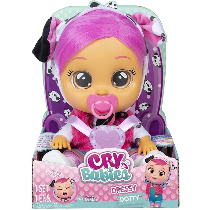 Lalka Cry Babies Dressy Dotty Tm Toys