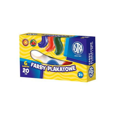 FARBY PLAKATOWE ASTRA 6 KOLORÓW 20ML @