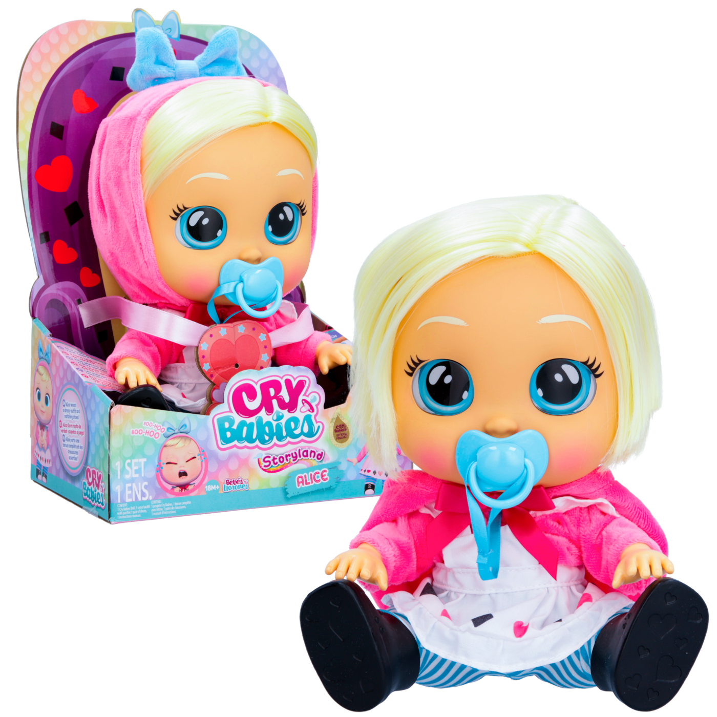 TM Toys Cry Babies Storyland Lalka Alicja w krainie czarów IMC081956