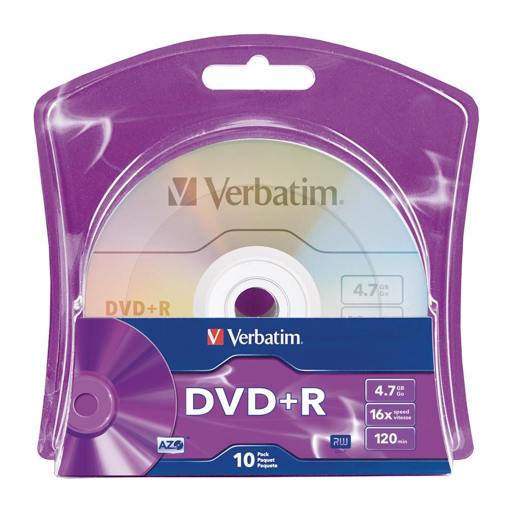 Verbatim DVD+R x16 4,7GB AZO s-10 96249 96942 - Henryx24