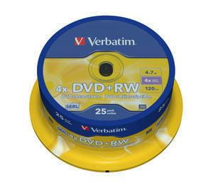 Verbatim DVD+RW x4 4,7GB c-10 4348894834 - Henryx24