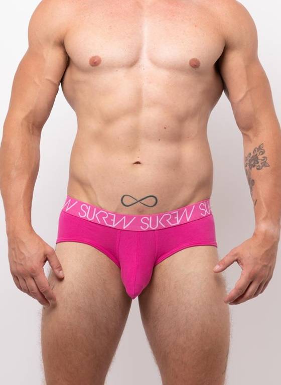 SLIPY MĘSKIE SUKREW - APEX BRIEF TROPICAL PINK