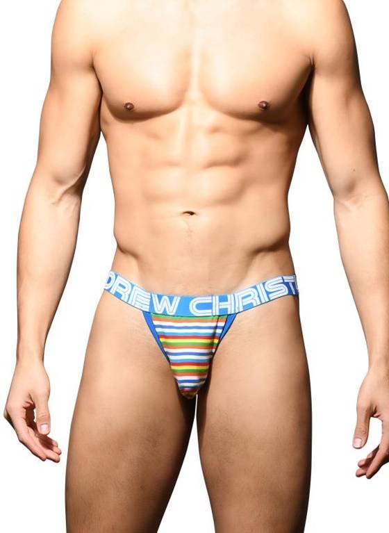 JOCKSTRAP MĘSKI ANDREW CHRISTIAN - BRIGHT STRIPE JOCK 92602