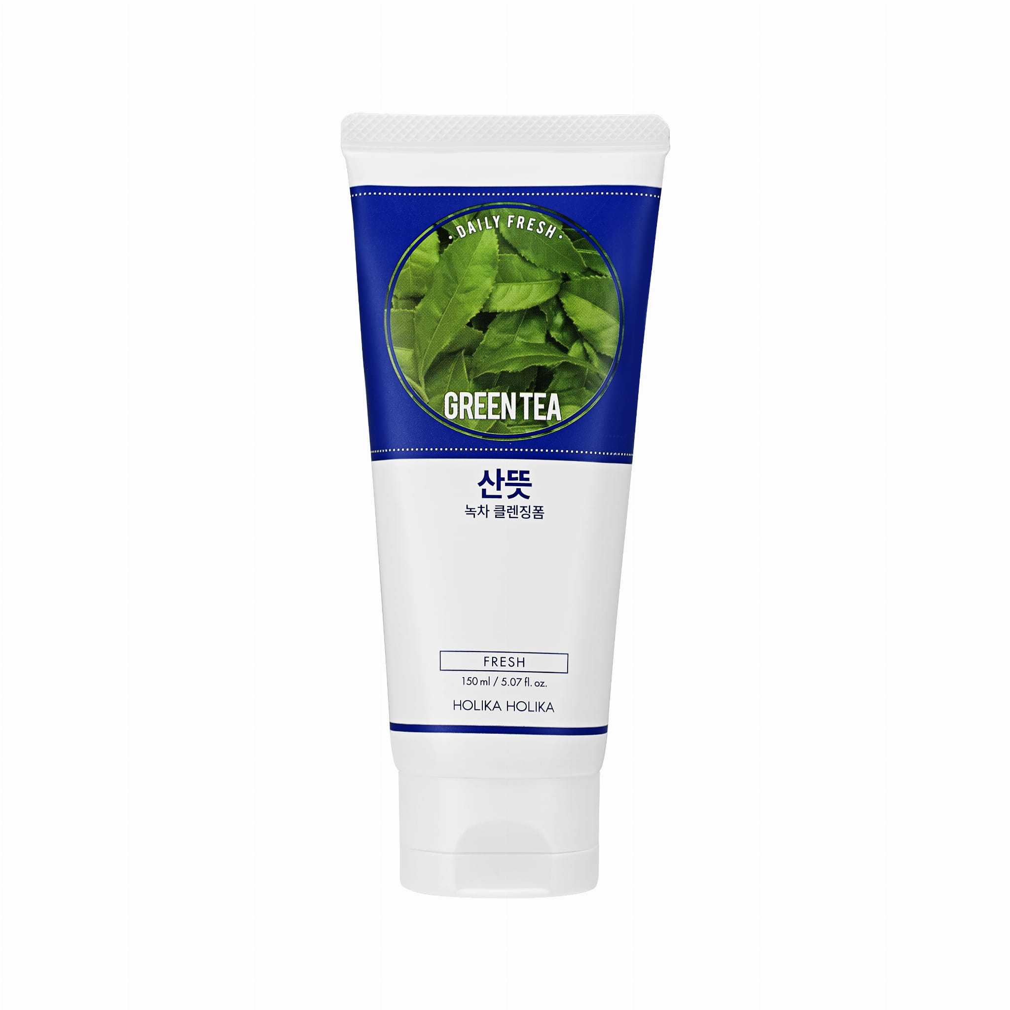 Pianka do mycia twarzy oczyczająca HOLIKA HOLIKA Daily Fresh Green Tea Cleansing Foam z ekstraktem z zielonej herbaty, 150 ml