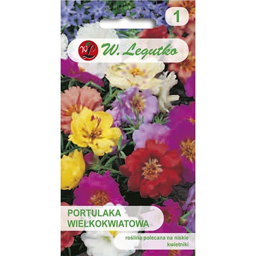 1 szt, Portulaka wielkokwiatowa, mix - Nasiona: Ilość w opakowaniu: 0.5 g