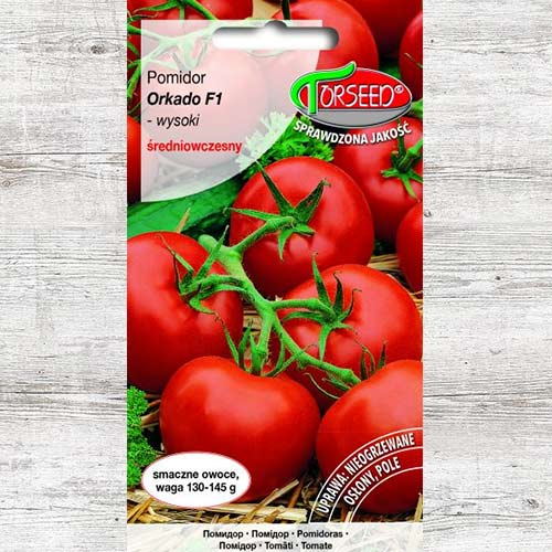 1 szt, Pomidor Orkado F1 - Nasiona: Ilość w opakowaniu: 0.1 g