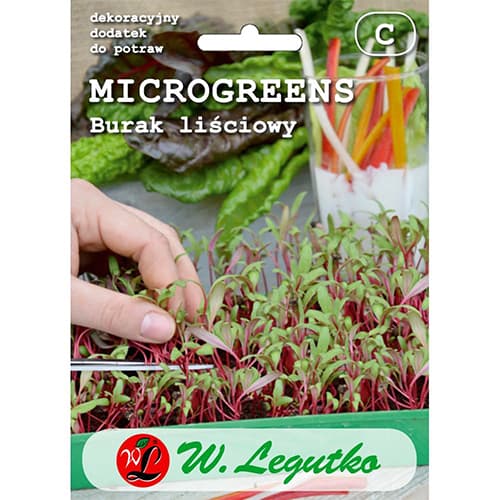 1 szt, Microgreens Burak liściowy - Nasiona: Ilość w opakowaniu: 10 g