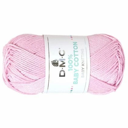 WŁÓCZKA DMC BABY COTTON 100% kol. 760 / pastelowy róż