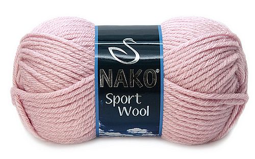 włóczka SPORT WOOL kolor: 10639 / blady róż