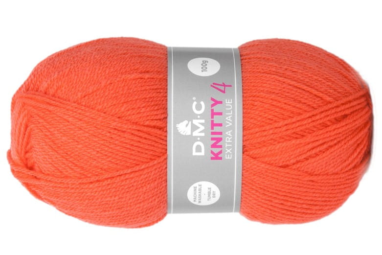 WŁÓCZKA DMC KNITTY 4 KOL. 728 / KORALOWY