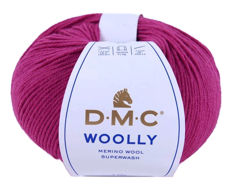 Włóczka DMC Woolly 100% wełna merino kol. 54 amarant