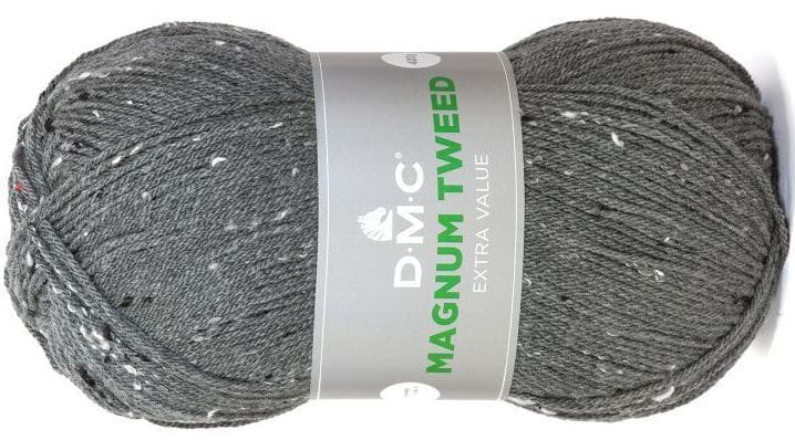 włóczka MAGNUM TWEED DMC kol. 684 / ciemny popielaty 400gr