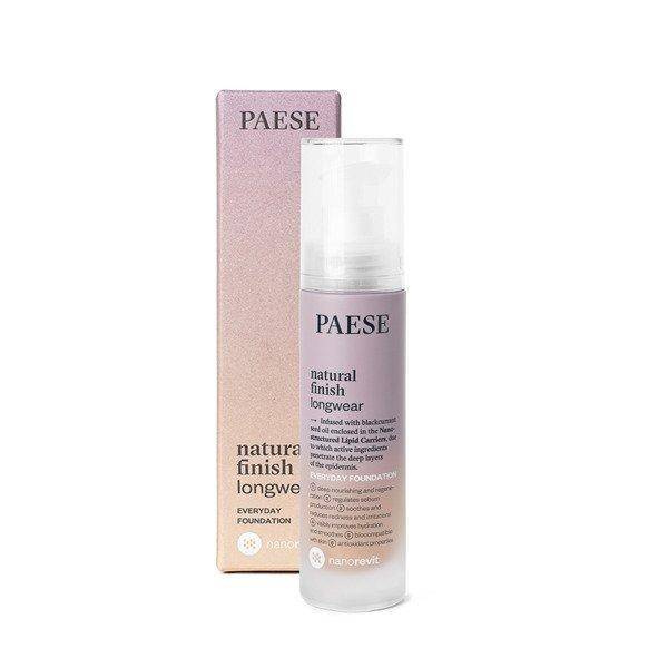 Paese Długotrwały podkład o naturalnym wykończeniu Nanorevit Natural Finish Longwear Everyday Foundation 02 Porcelain