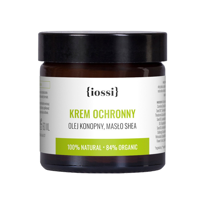 IOSSI Krem ochronny Bezwodny krem do twarzy i rąk z olejem konopnym i masłem shea 60 ml